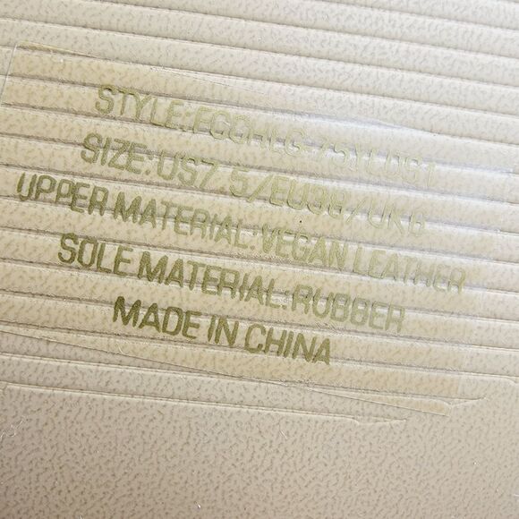 French Connection Challenge Yellow Vegan Leather Slip On Sandals Size 7.5 NIB - Picture 11 of 12